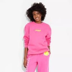 Adult Poppi Forever Icon Graphic Sweatshirt - Pink - XL
